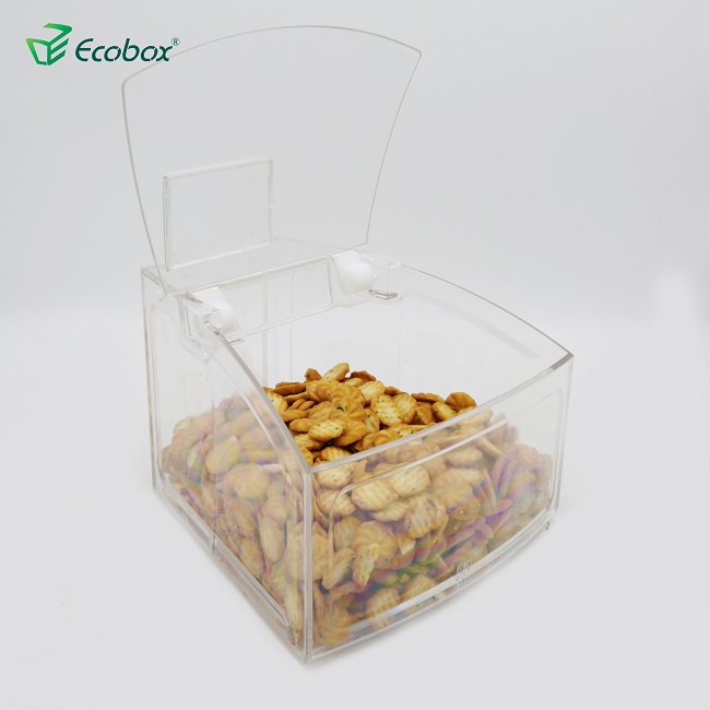 Ecobox SPH-009 Poubelle en vrac en forme d'arc pour supermarché alimentaire industriel